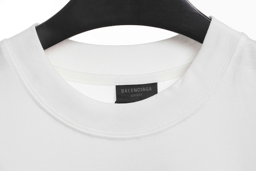 Balenciaga reverse embroidered lettering short sleeves