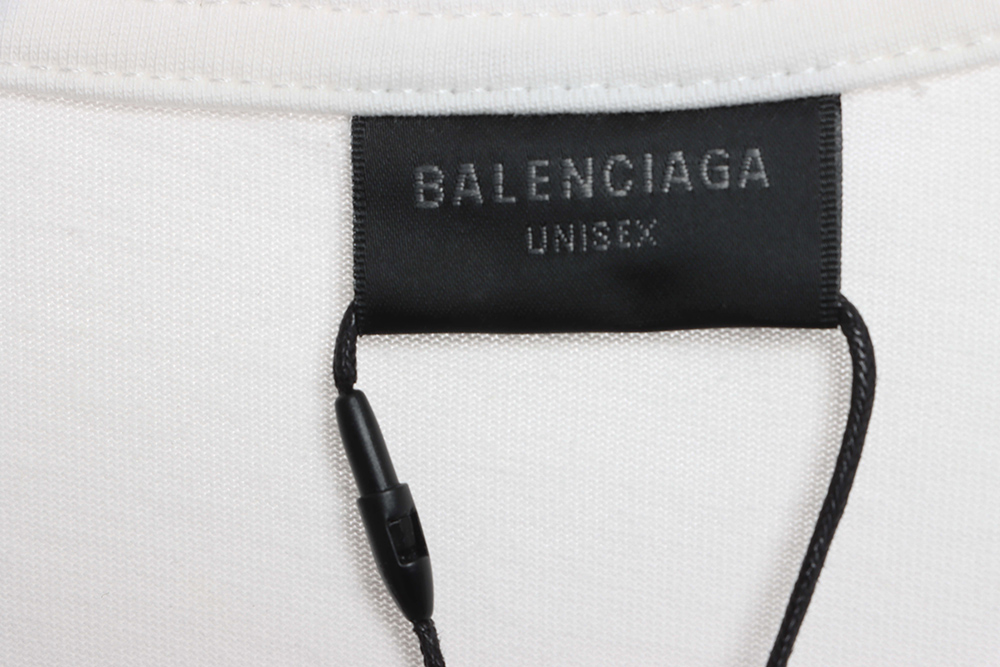 Balenciaga reverse embroidered lettering short sleeves