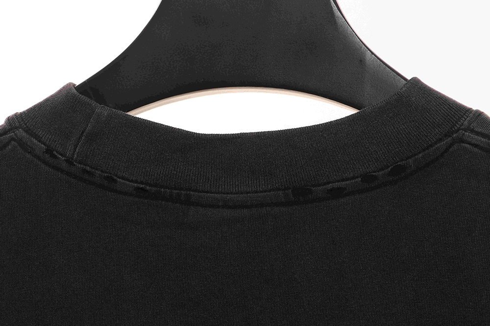 Balenciaga distressed washed front and back surf print short sleeves