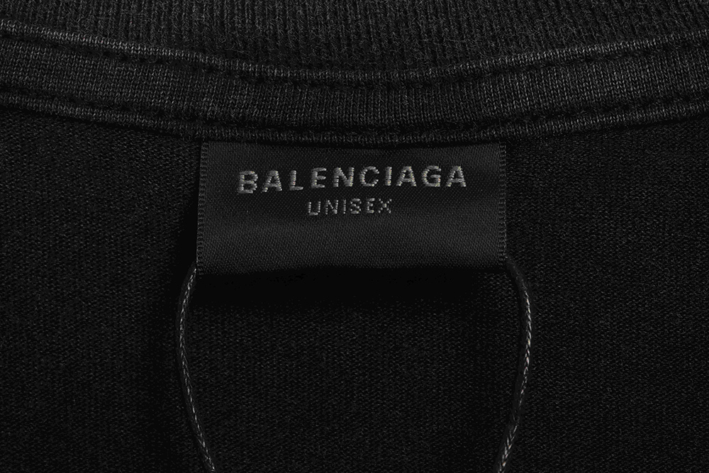 Balenciaga distressed washed front and back surf print short sleeves