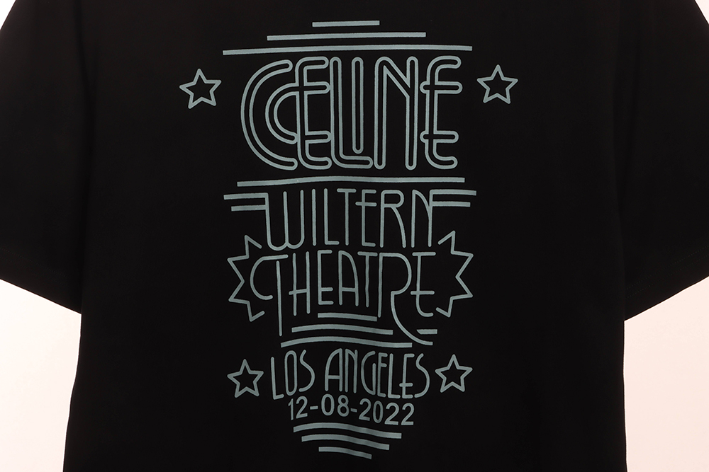 Celine star letter print short sleeves
