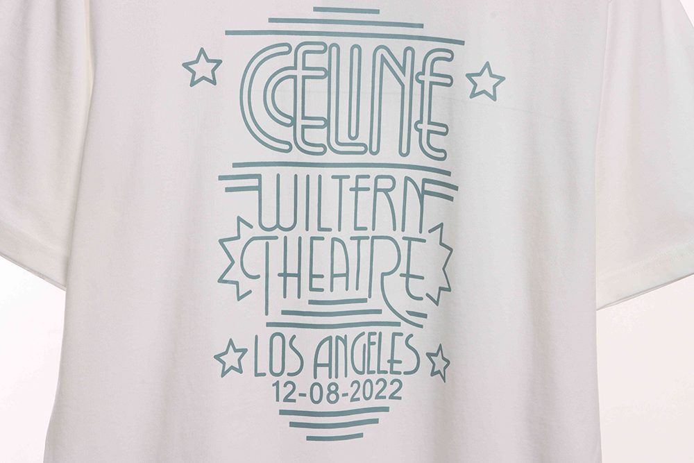 Celine star letter print short sleeves