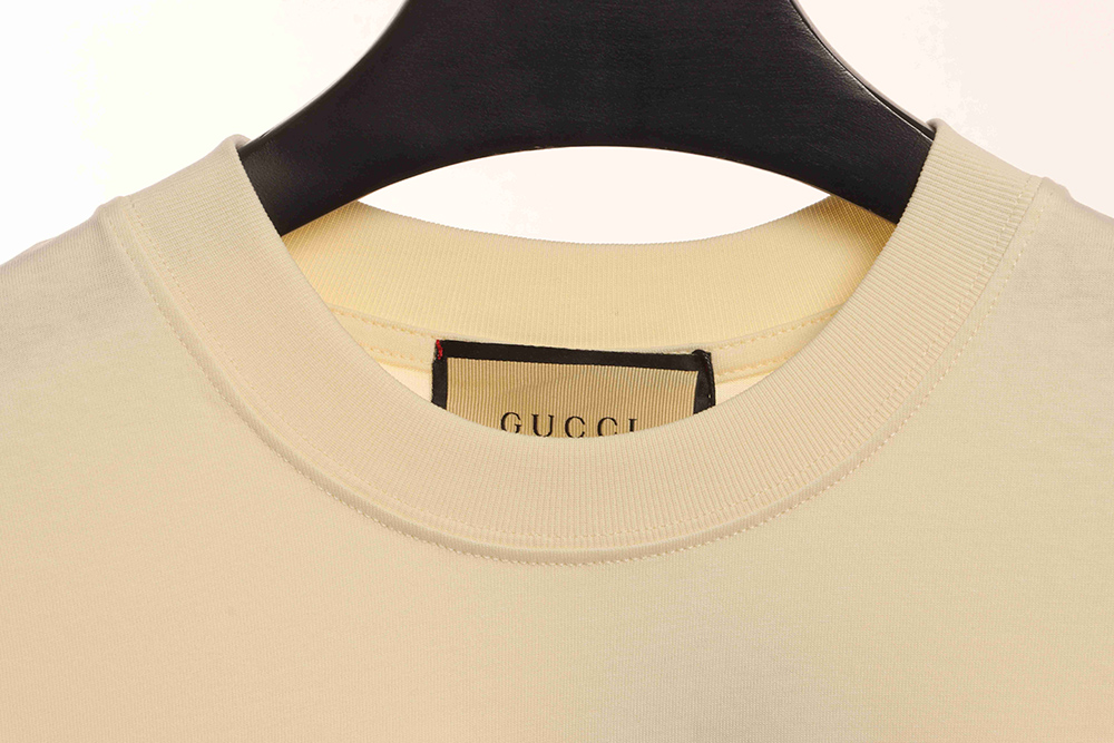 Gucci double G color block logo letter short sleeves