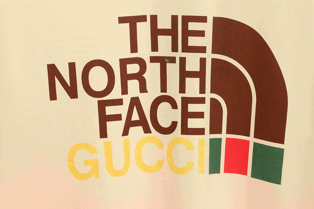 Gucci & THE North Face Logo Print Short Sleeve