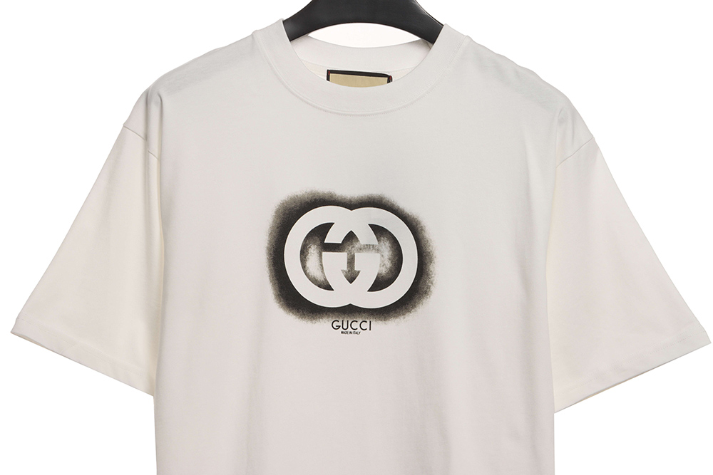 Gucci inkjet double G printed short sleeves