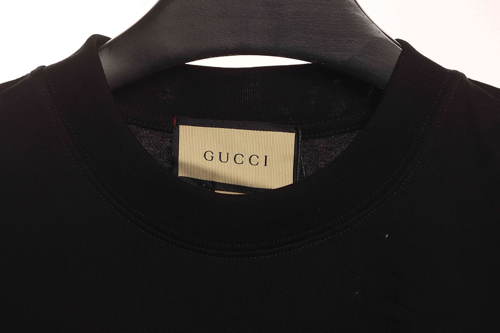 Gucci Sketch Curved Double G Print Short Sleeve