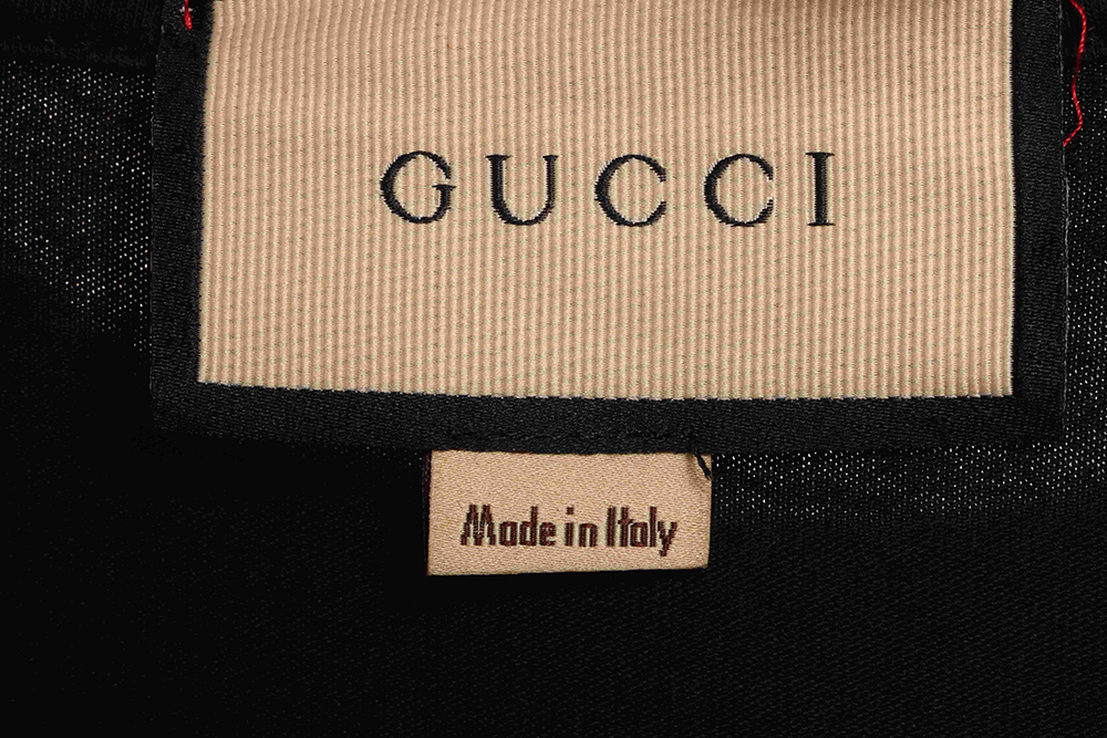 Gucci embroidered letter short sleeves