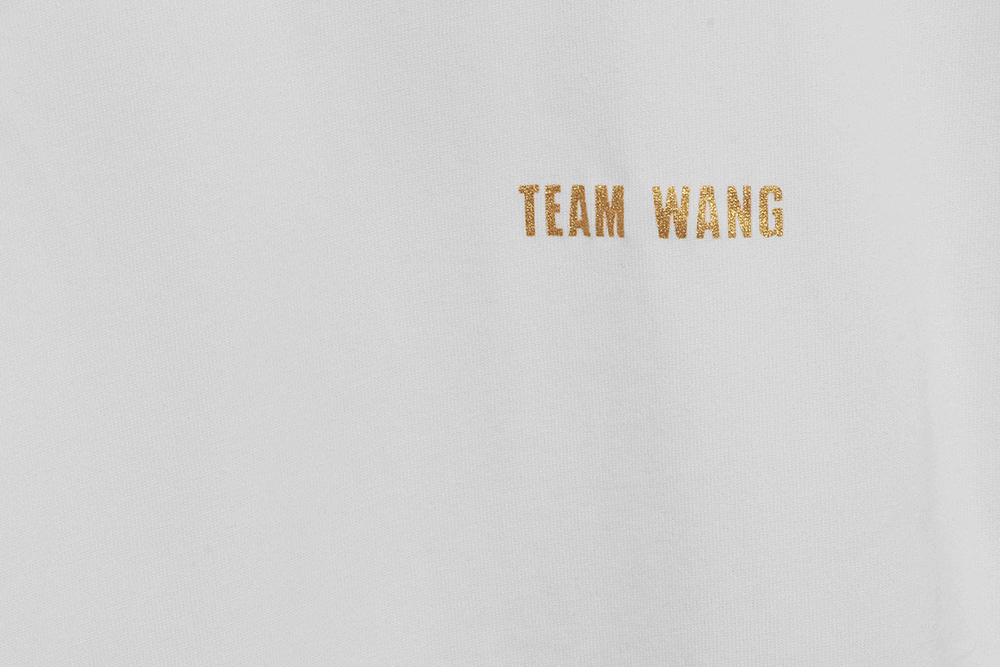 Team wang simple letter short sleeves