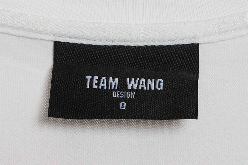 Team wang simple letter short sleeves