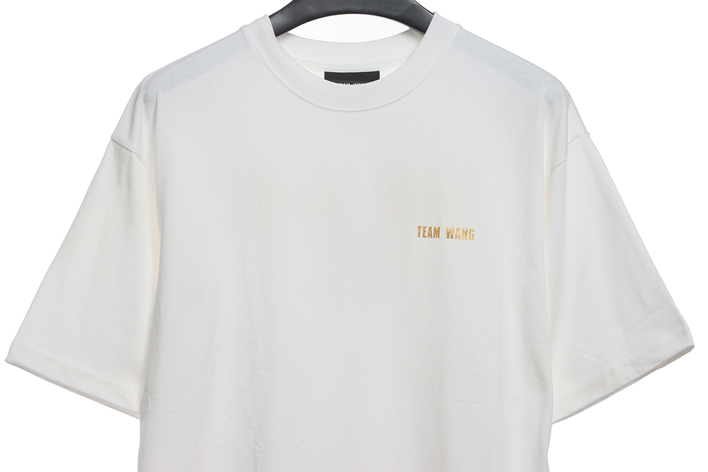 Team wang simple letter short sleeves