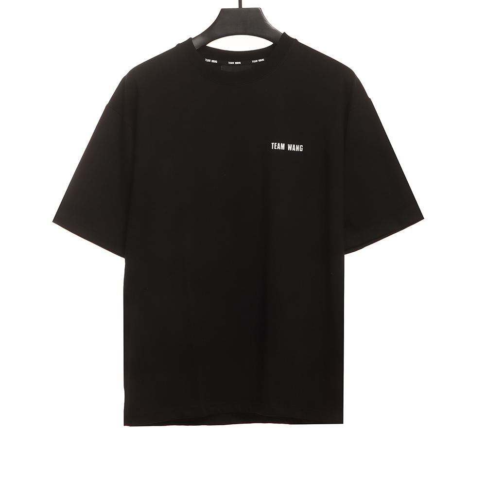 Team wang simple letter short sleeves