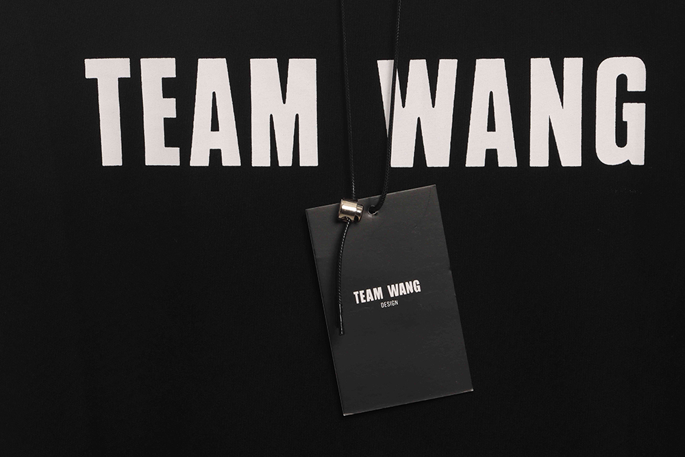 Team wang simple letter short sleeves