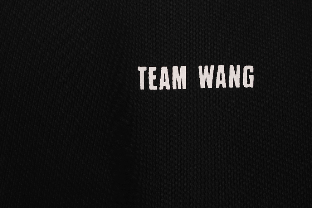 Team wang simple letter short sleeves