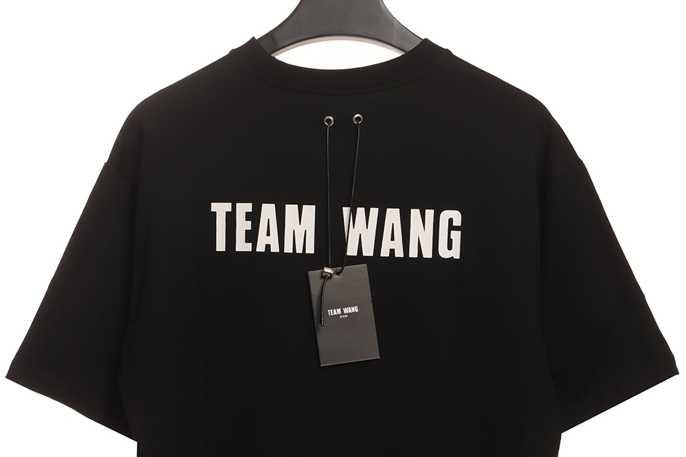 Team wang simple letter short sleeves