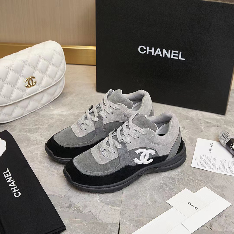 Chanel Low Top Trainer CC Grey