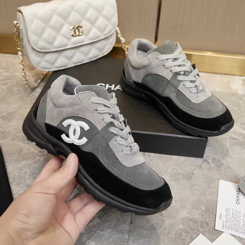 Chanel Low Top Trainer CC Grey