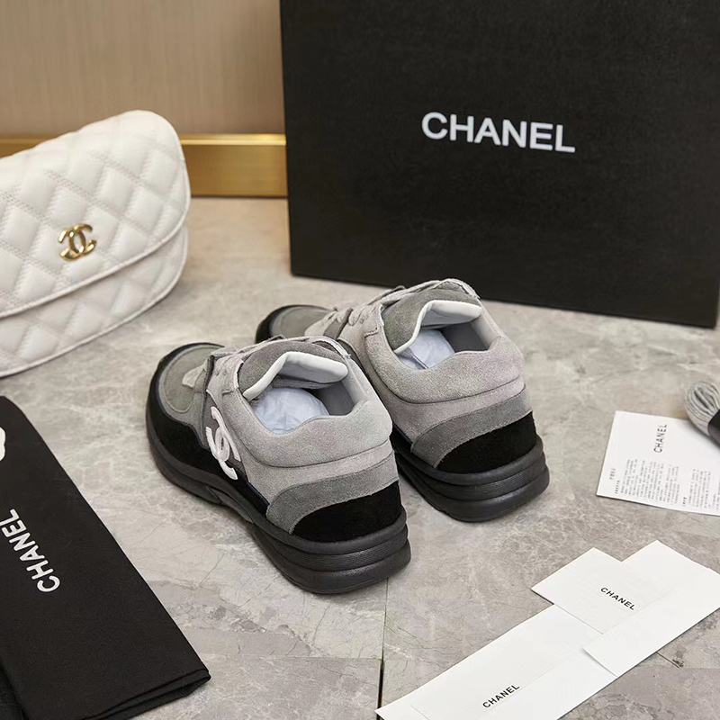 Chanel Low Top Trainer CC Grey