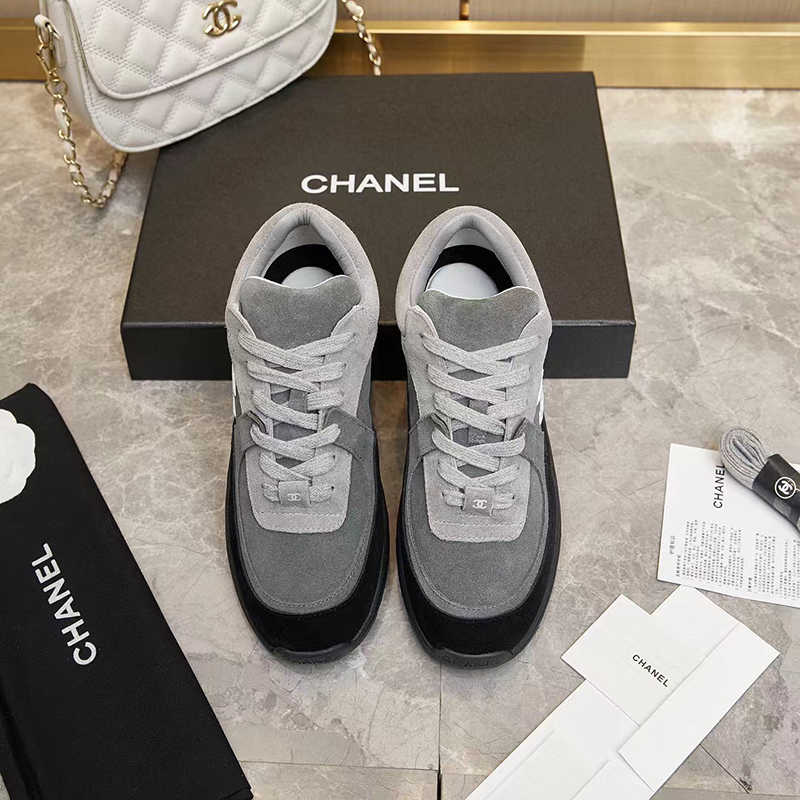 Chanel Low Top Trainer CC Grey