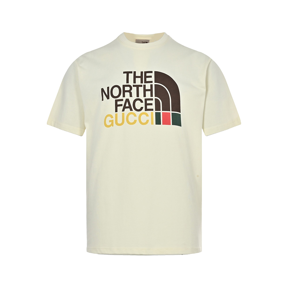 Gucci & The North Face joint printed logo short sleeves
