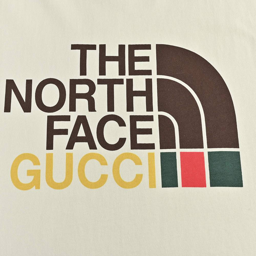 Gucci & The North Face joint printed logo short sleeves