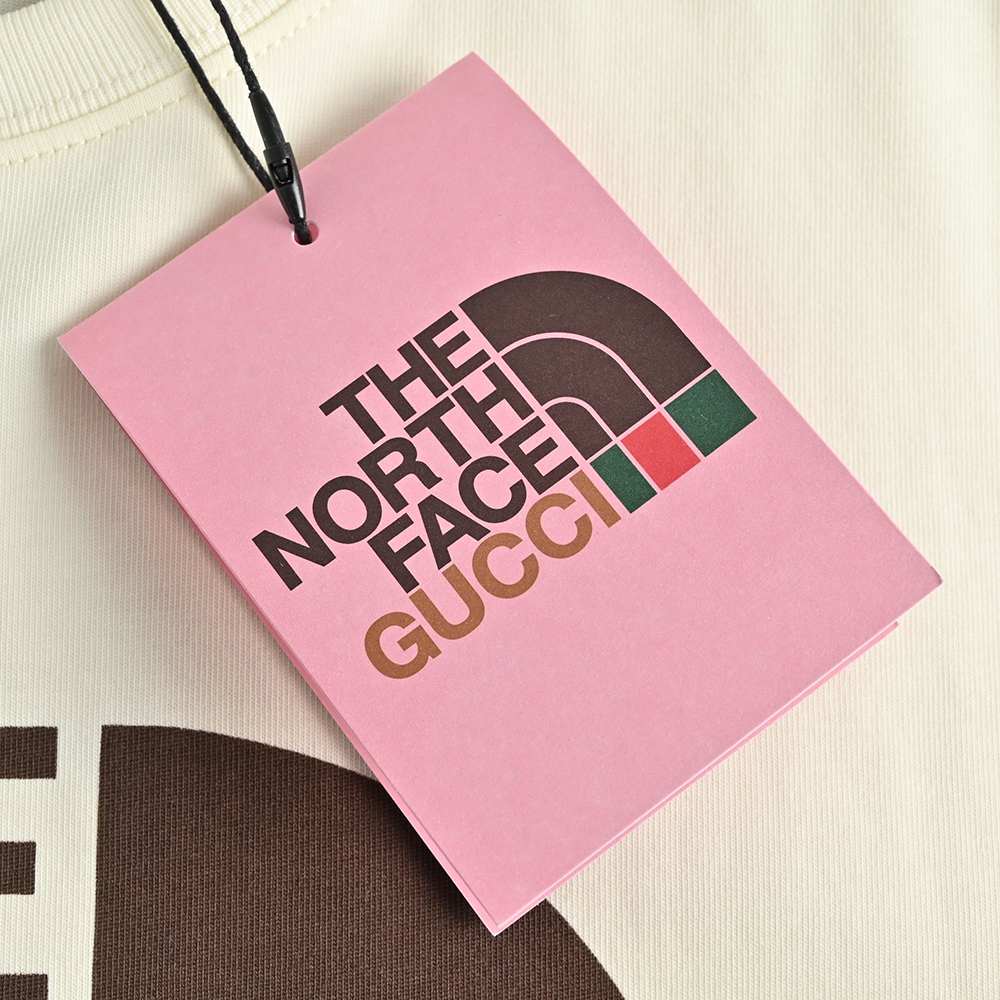 Gucci & The North Face joint printed logo short sleeves