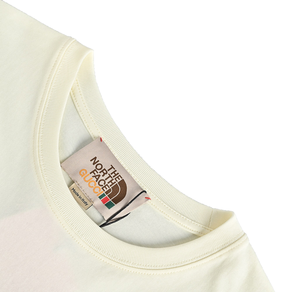 Gucci & The North Face joint printed logo short sleeves