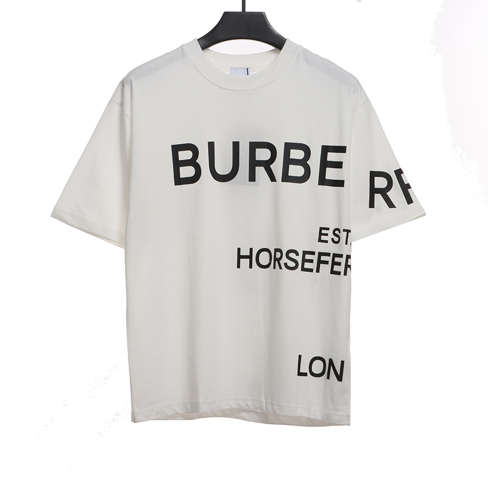 Burberry HORSEFERRY letter print short sleeves CM2