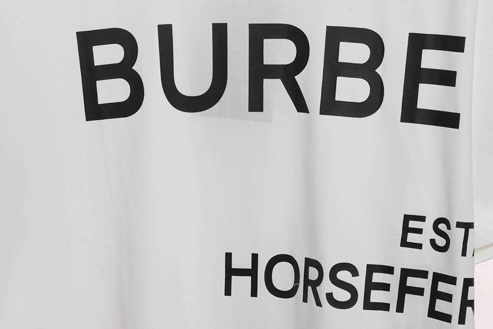 Burberry HORSEFERRY letter print short sleeves CM2