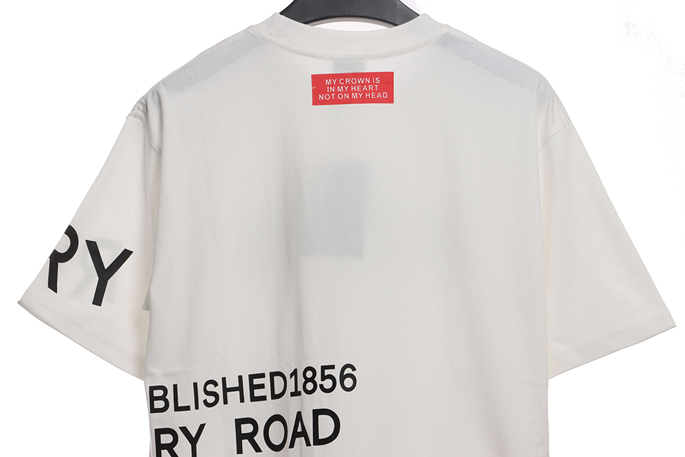 Burberry HORSEFERRY letter print short sleeves CM2