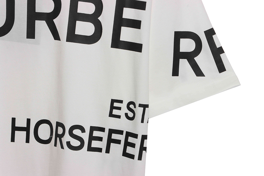 Burberry HORSEFERRY letter print short sleeves CM2