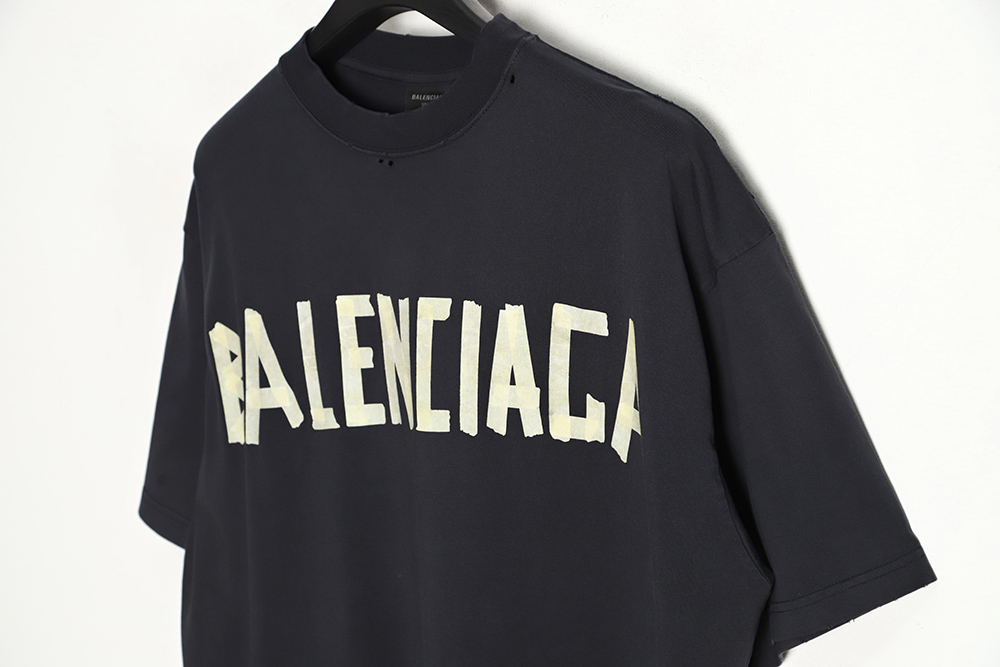 Balenciaga 23SS masking tape short-sleeved T-shirt