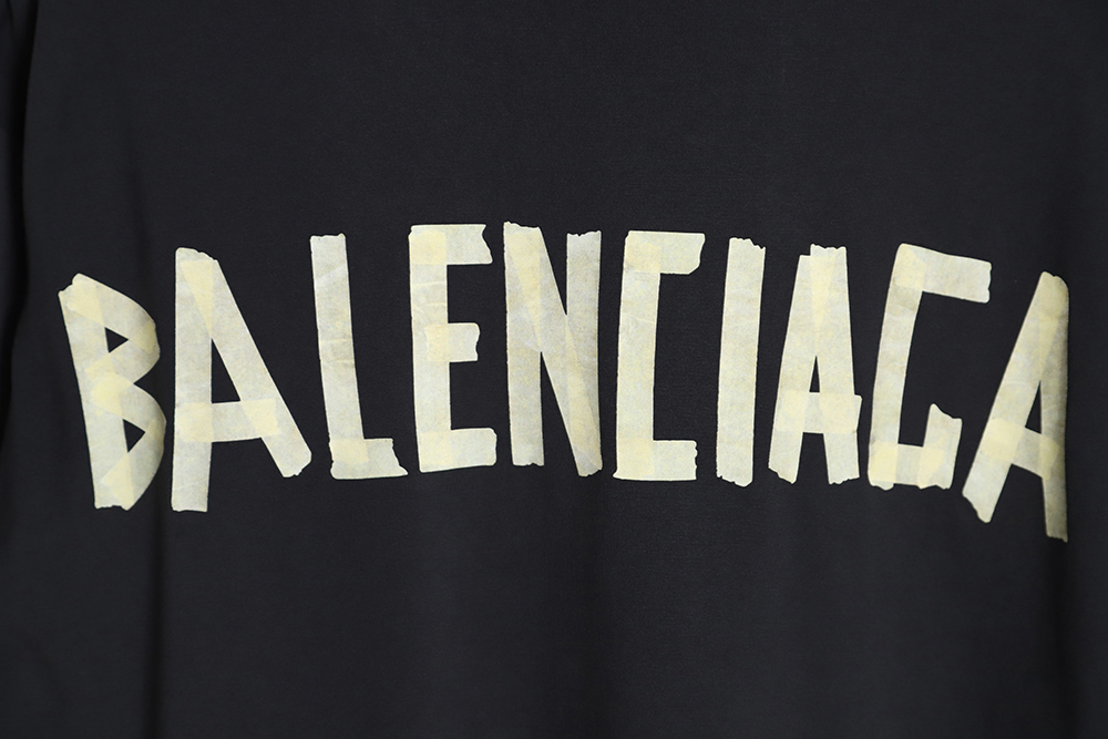 Balenciaga 23SS masking tape short-sleeved T-shirt