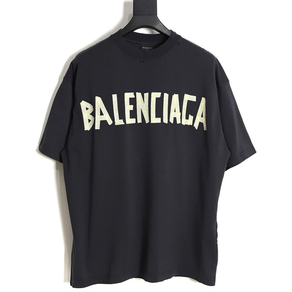 Balenciaga 23SS masking tape short-sleeved T-shirt