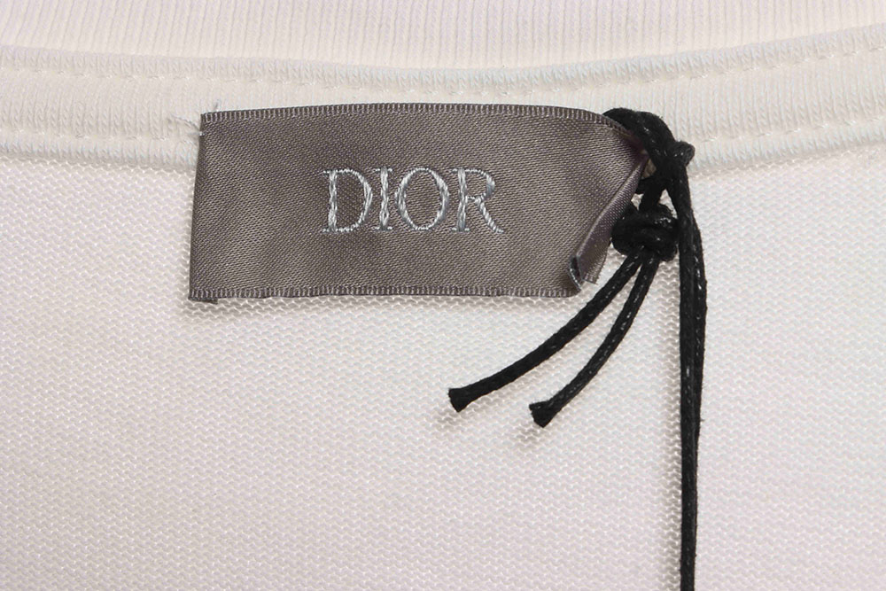 Dior Dragon Year Limited Embroidery Little Dinosaur Embroidered Short Sleeve_CM_1