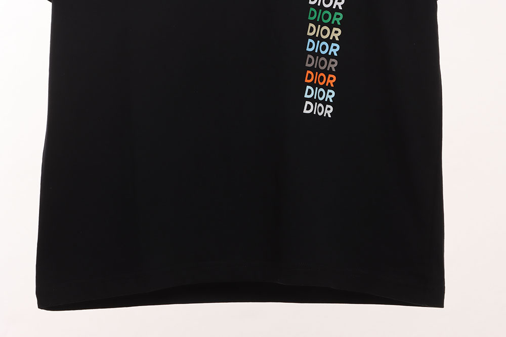 Dior colorful twill letter short sleeves CM1