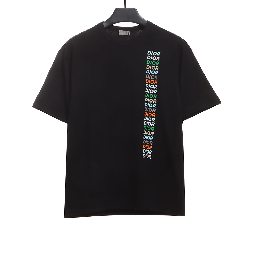 Dior colorful twill letter short sleeves CM1