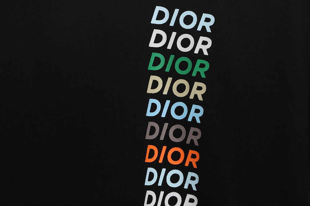 Dior colorful twill letter short sleeves CM1