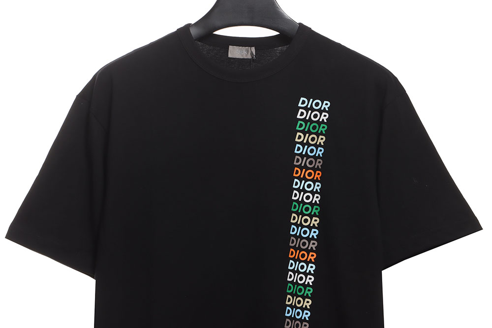 Dior colorful twill letter short sleeves CM1