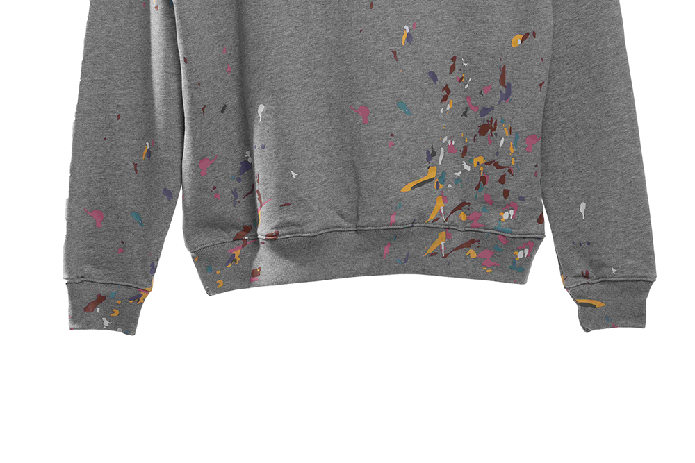 Dior handmade splash-ink sweatshirt
