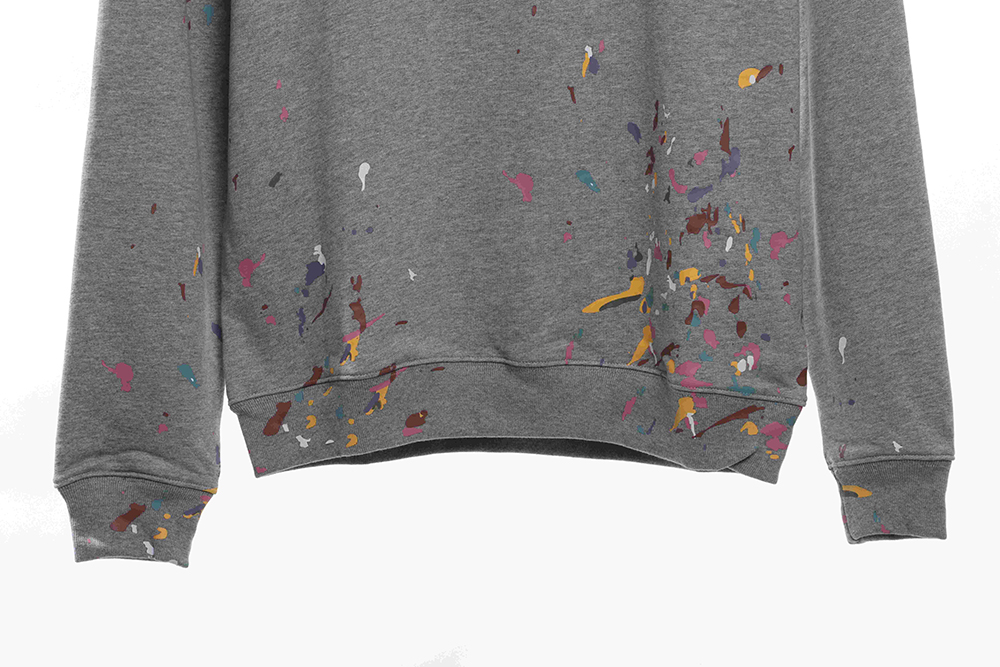 Dior handmade splash-ink sweatshirt