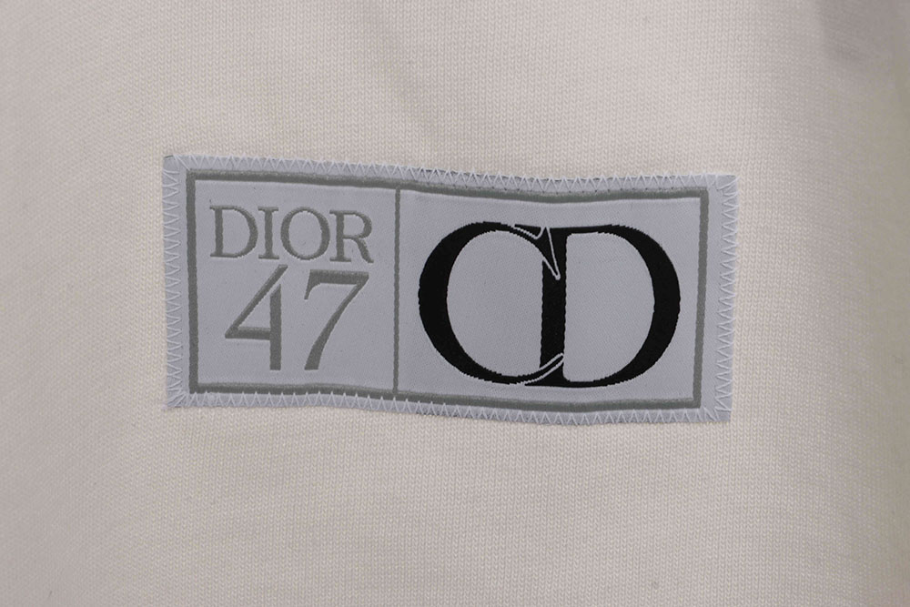 Dior 47 number embroidered short sleeves