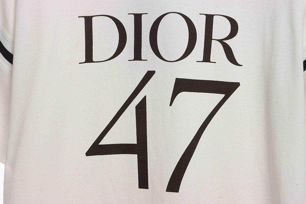 Dior 47 number embroidered short sleeves