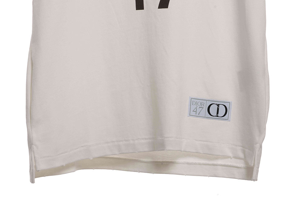 Dior 47 number embroidered short sleeves