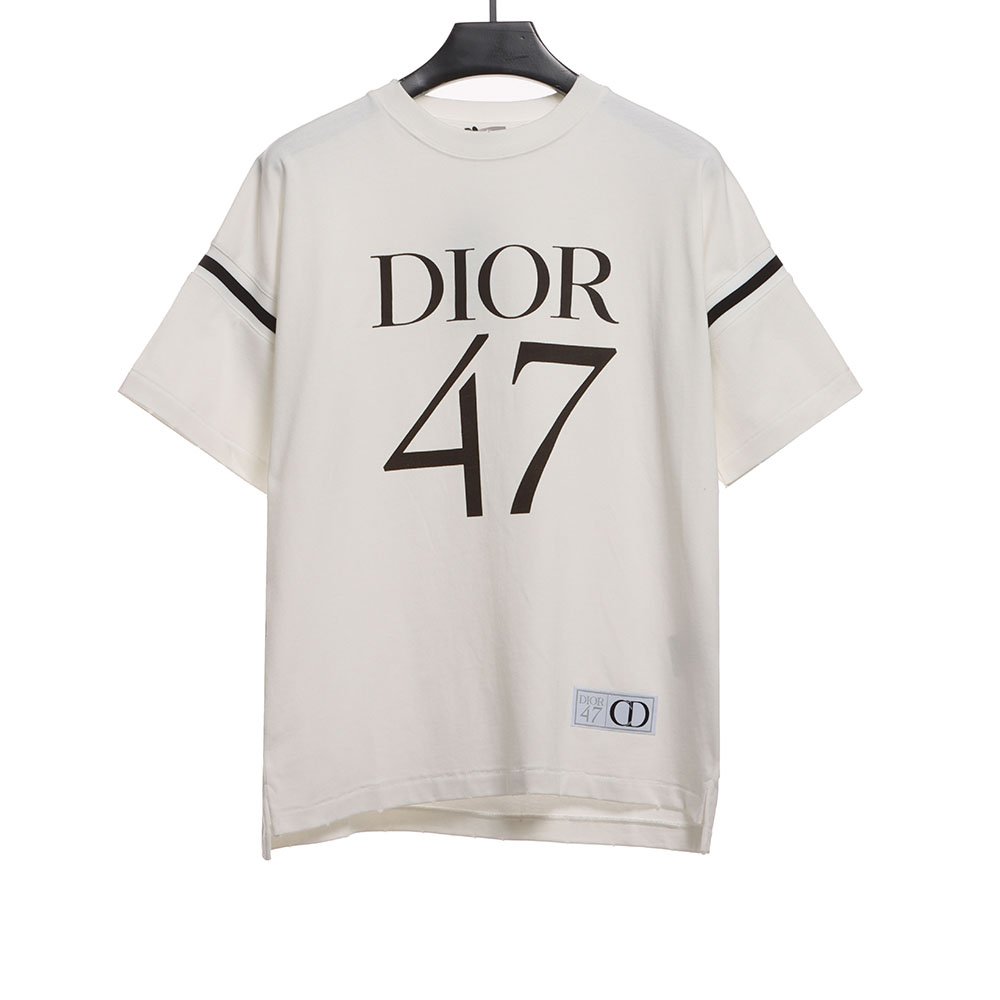 Dior 47 number embroidered short sleeves