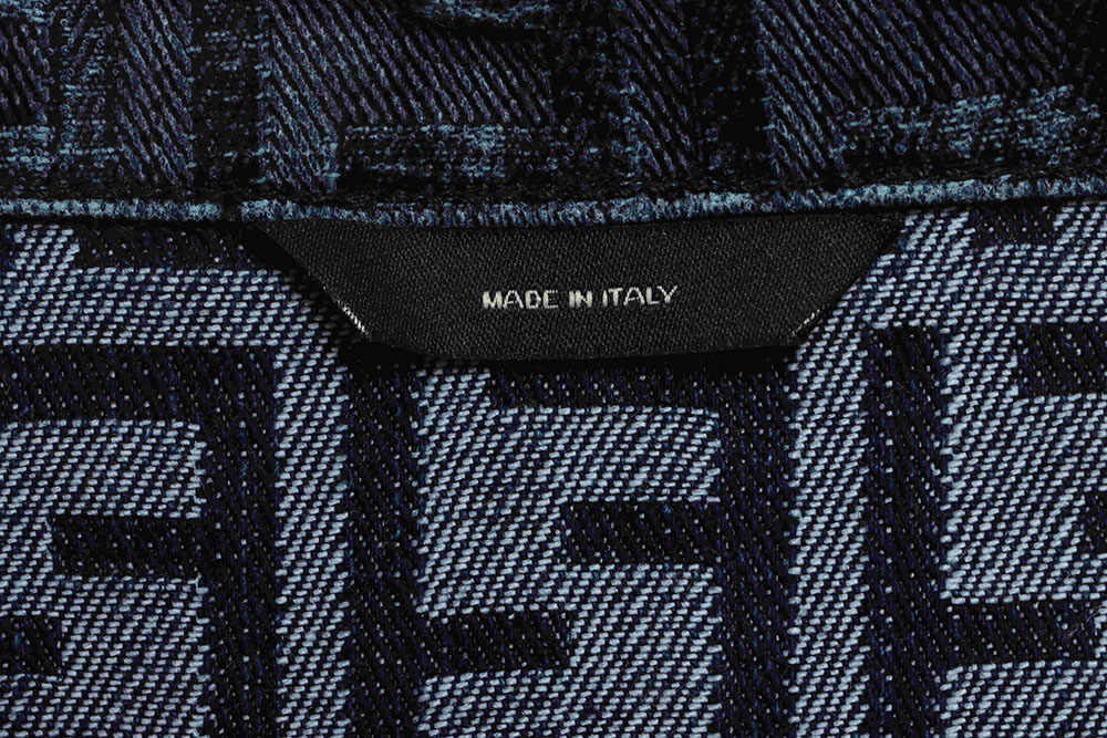 Fendi presbyopic dark pattern denim jacket