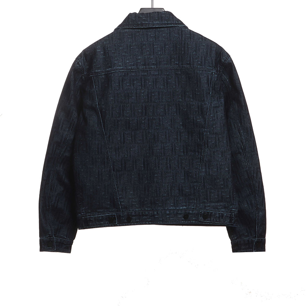 Fendi presbyopic dark pattern denim jacket