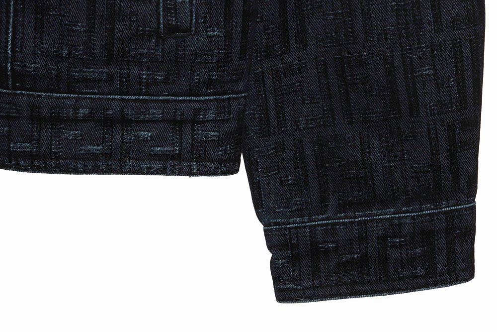 Fendi presbyopic dark pattern denim jacket