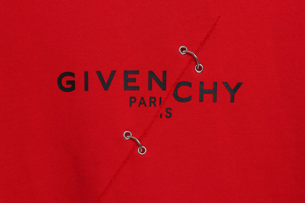 Givenchy metallic smiley round neck sweatshirt