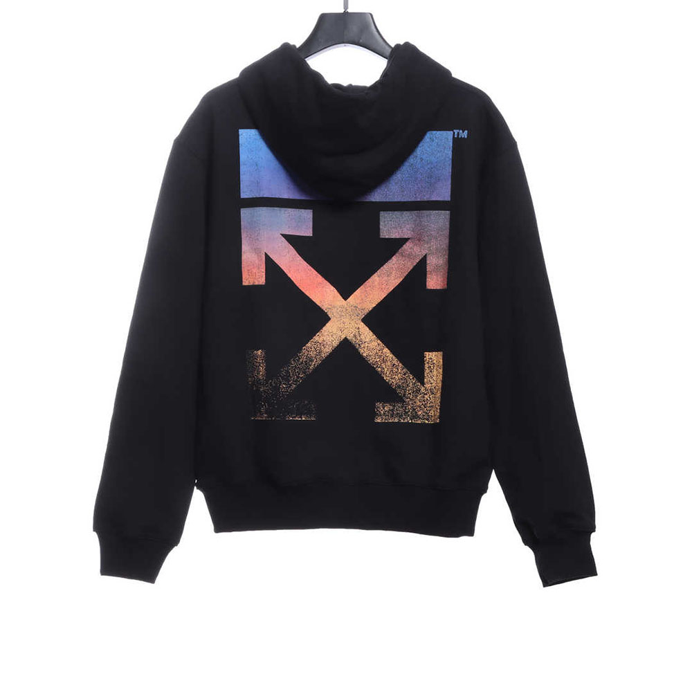 OW purple gradient colorful hoodie