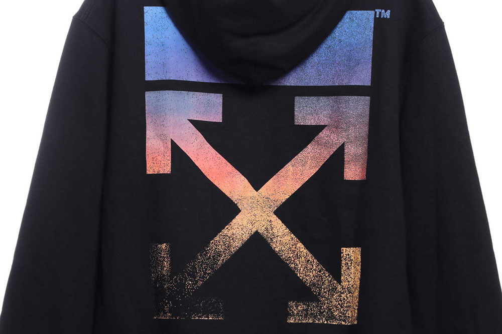 OW purple gradient colorful hoodie